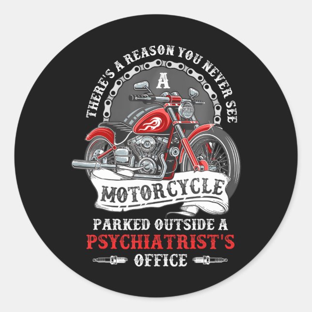 Sticker Rond Moto moto (Devant)