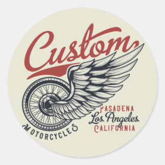 Sticker Rond Moto personnalisé