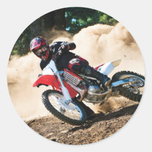 Sticker Rond Motocross