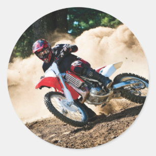 Sticker Rond Motocross
