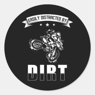Sticker Rond Motocross