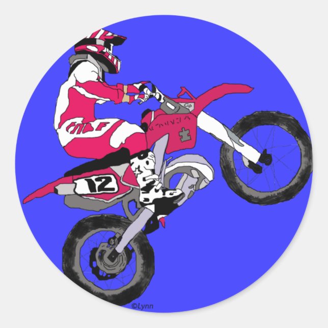 Sticker Rond Motocross 300 (Devant)