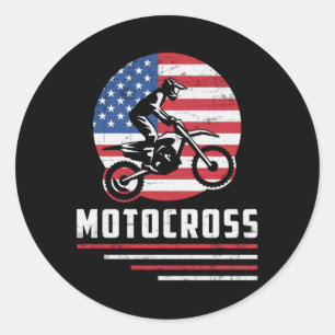 Sticker Rond Motocross Dirt Vélo Moto moto Drôle cadeau