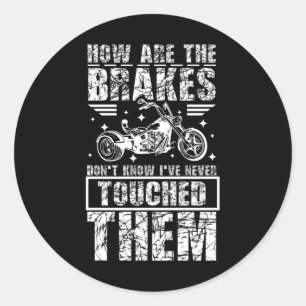 Sticker Rond Motocyclette Trike