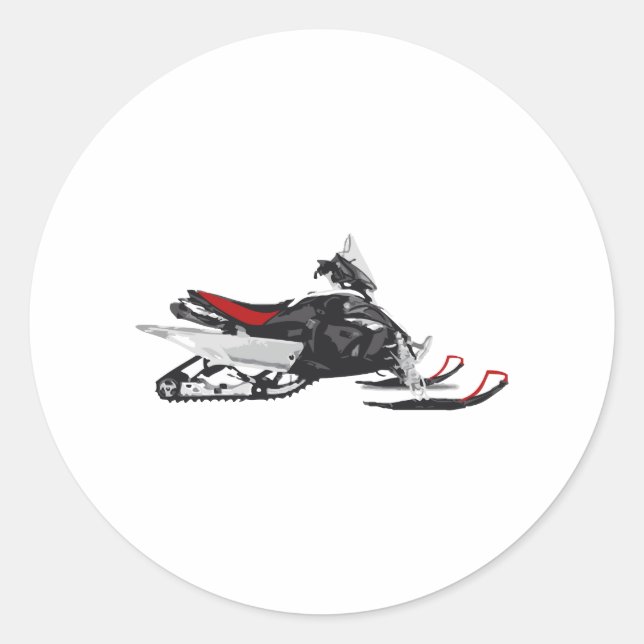 Sticker Rond Motoneige (Devant)