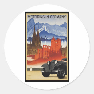Sticker Rond Motorisation En Allemagne