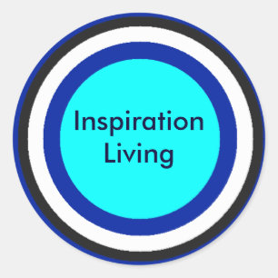 Sticker Rond Mots Pour Vivre Par