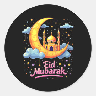 Sticker Rond Moubarak Kareem Aïd Alfitr Ramadan Karim 2025