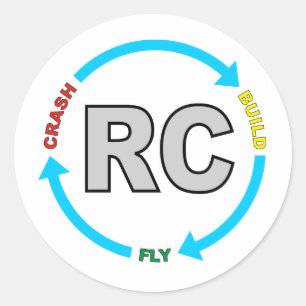 Sticker Rond Mouche RC d'accident de construction