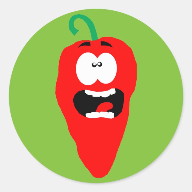 Sticker Rond Mouche Red Hot Chili (Devant)