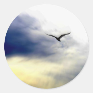 Sticker Rond Mouette
