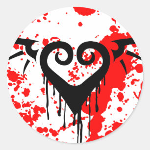 Sticker Rond mourir romantique