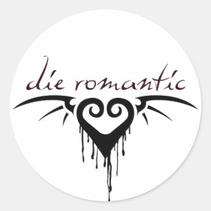 Sticker Rond mourir romantique
