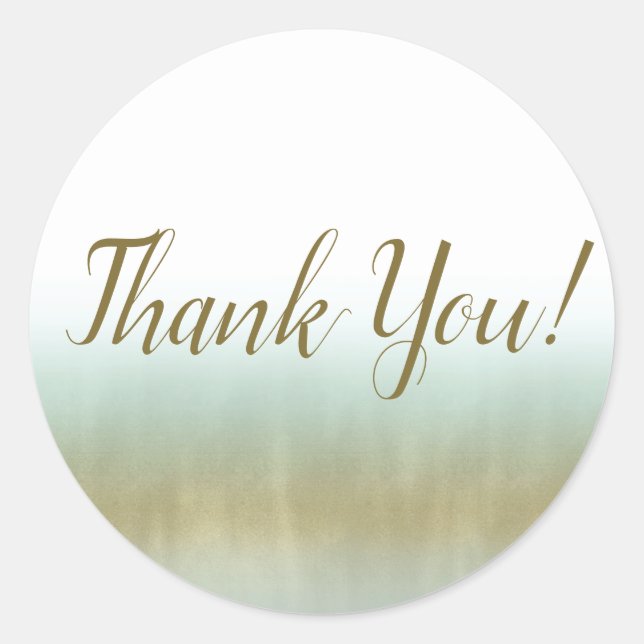 Sticker Rond Mousse de mer Or Blanc Elegant Plage Mariage moder (Devant)