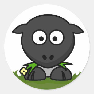 Sticker Rond Mouton rond