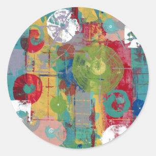 Sticker Rond Mouvement orbital atomique