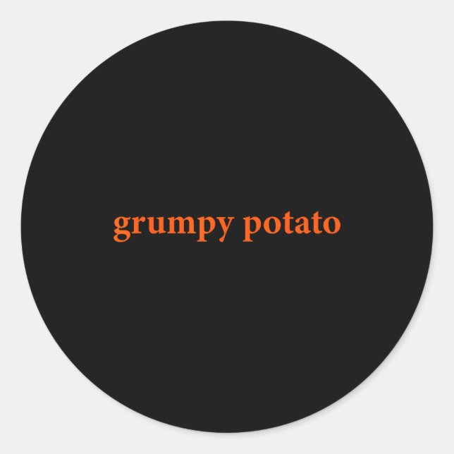 Sticker Rond Mpy Tato Funny Thanksgiving Matching Couples Humor (Devant)