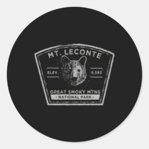 Sticker Rond Mt Leconte Great Smoky Mountains