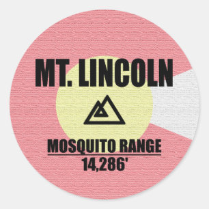 Sticker Rond Mt. Lincoln