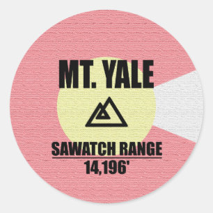 Sticker Rond Mt. Yale