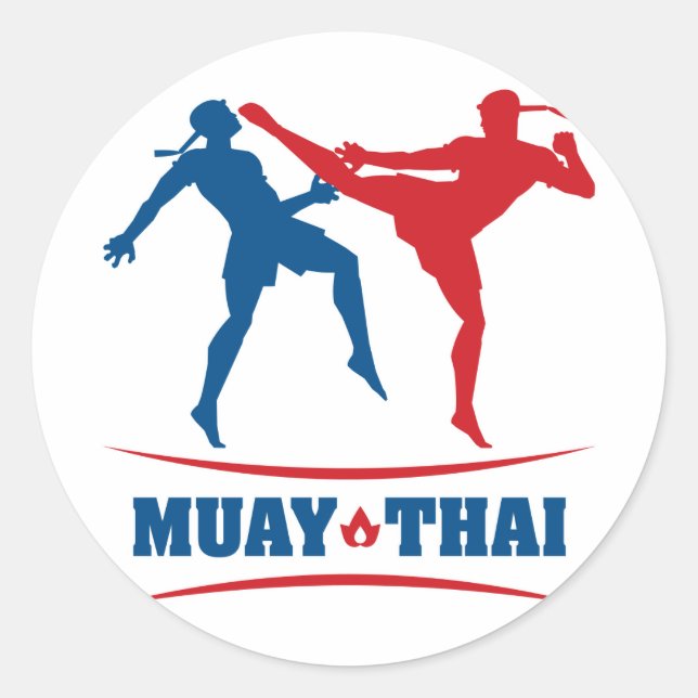 Sticker Rond Muay Thai (Devant)