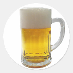 Sticker Rond Mug de bière