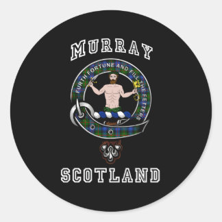 Sticker Rond Murray Atholl Tan Clan Badge Style Athlétique
