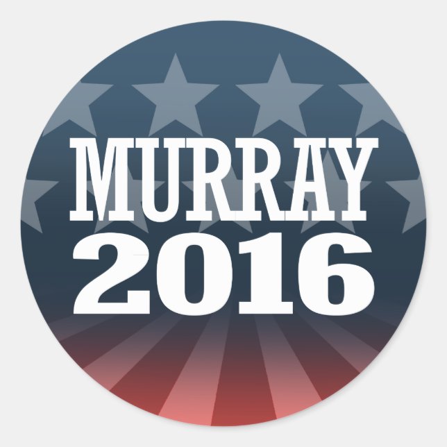 Sticker Rond Murray - Patty Murray 2016 (Devant)