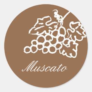Sticker Rond Muscato - Personnalisé