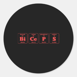 Sticker Rond Muscles de musculation de musculation de poids Bar