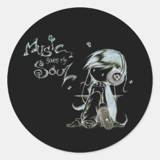 Sticker Rond musique