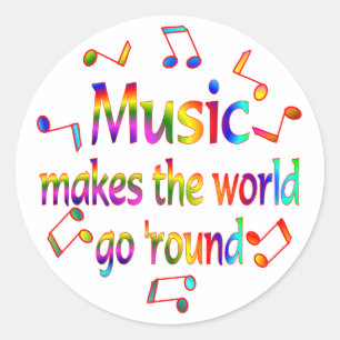 STICKER ROND MUSIQUE