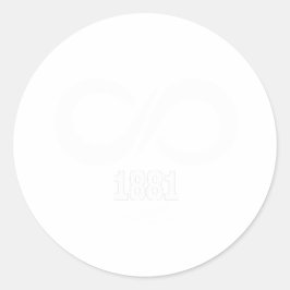 Sticker Rond Mustafa Kemal Atatürk 1881 Türkiye Cumhuriyeti