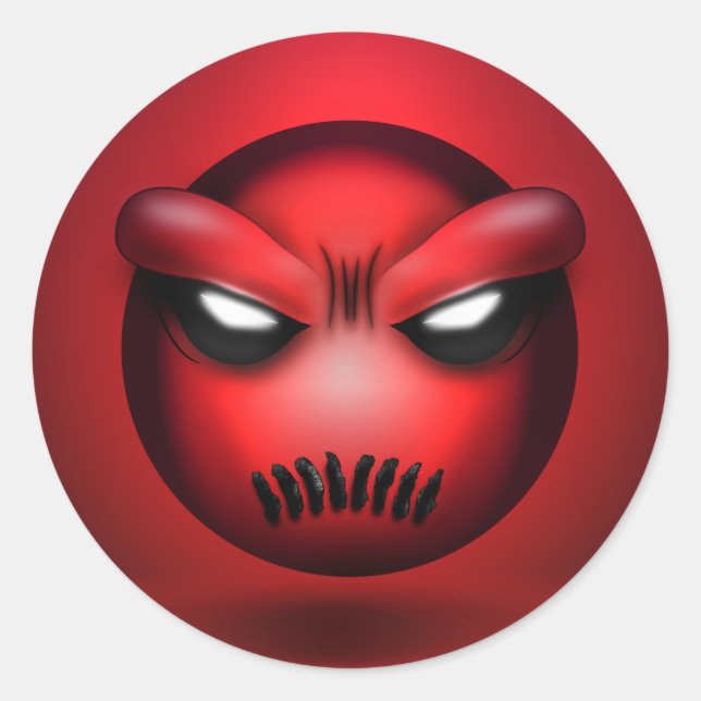 Sticker Rond Mutemoji (Vorderseite)