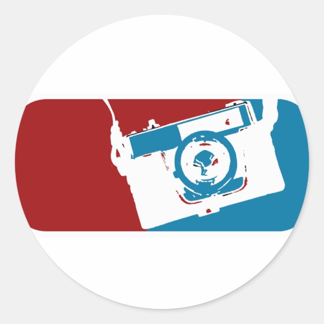 Sticker Rond Mvp d'appareil-photo ! (Devant)