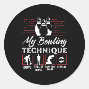 Sticker Rond My Bowling Technique