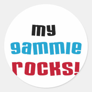 Sticker Rond My Gammie Rocks T-shirts et cadeaux