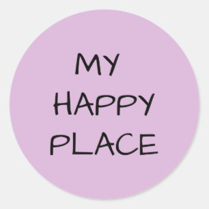 Sticker Rond My Happy Place