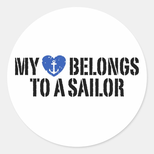 Sticker Rond My Heart Sailor (Devant)