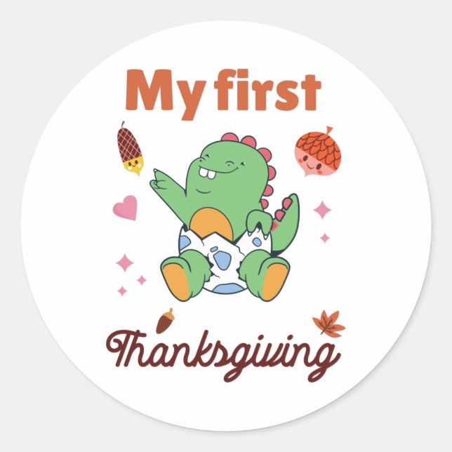 Sticker Rond My Thanksgiving (Devant)