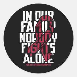 Sticker Rond Myélome multiple Soutien Famille Myélome multiple 