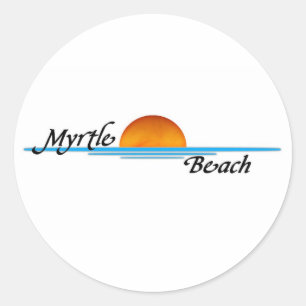 Sticker Rond Myrtle Beach