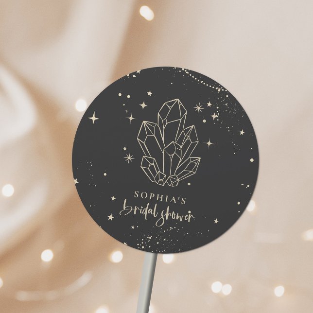 Sticker Rond Mystical Zodiac Tarot Cérémonie Céleste de Fiançai (Créateur téléchargé)