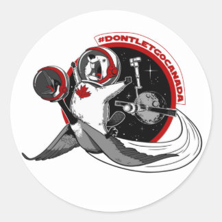 Sticker Rond N'abandonnez pas le Canada !