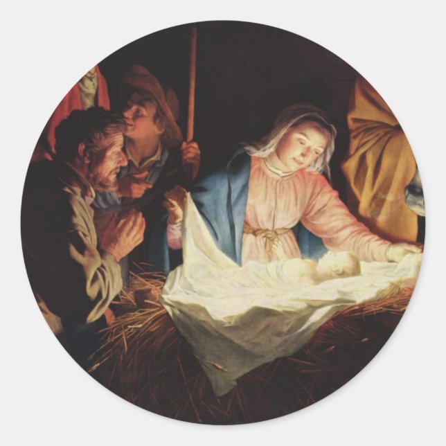 Sticker Rond nacimiento- navidad (Devant)