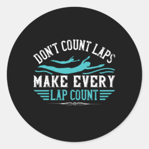 Sticker Rond Nage - Faites chaque tour compte