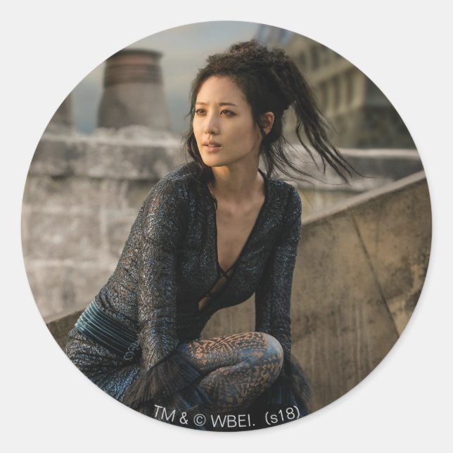 Sticker Rond Nagini sur le toit photo (Devant)
