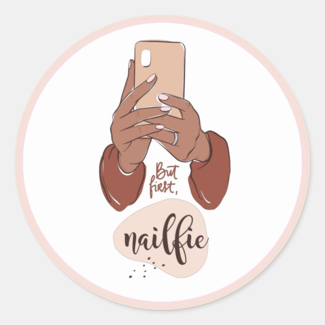 Sticker Rond Nailfie (Devant)