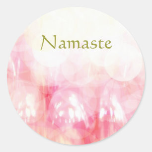 Sticker Rond Namaste