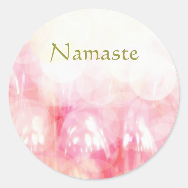 Sticker Rond Namaste (Devant)